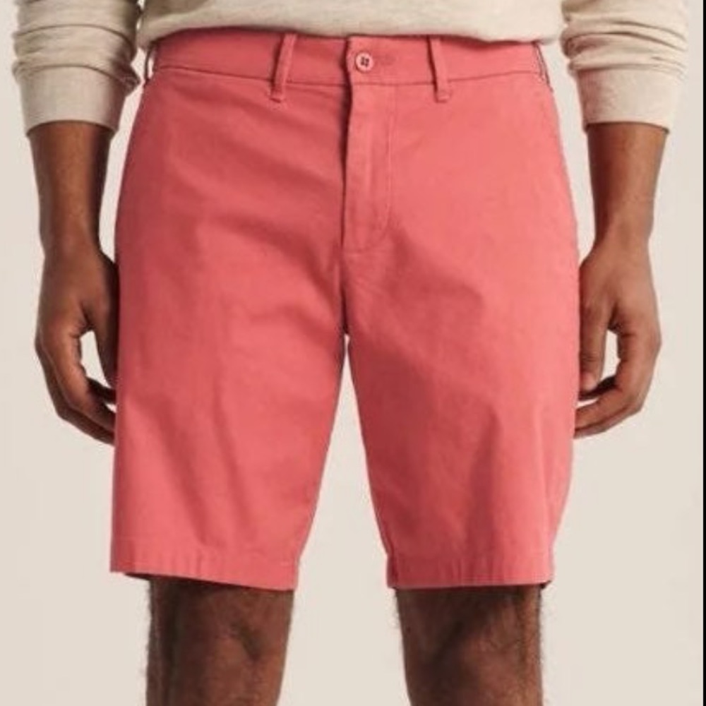 Abercrombie 9 inch STRETCH CHINO SHORTS